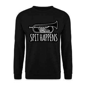 Flugelhorn Brass Music Orchestra - Unisex Sweatshirt - black - Front - Alina (178cm) & Michal (187cm)