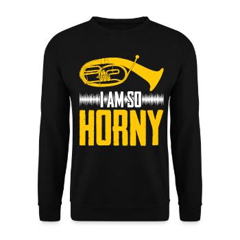 Orchestre de Tenorhorn Cuivres - Sweat-shirt Unisexe - noir - Devant - Alina (178cm) & Michal (187cm)