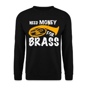 Baritone Tenorhorn Orchestra - Unisex Pullover - Schwarz - Vorne - Alina (178cm) & Michal (187cm)