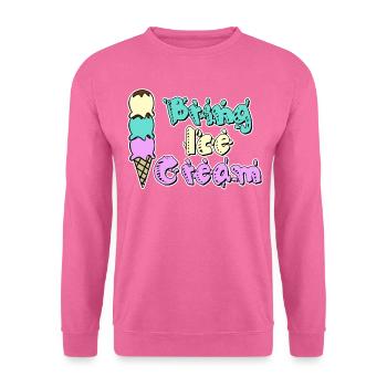 Ice Cream Cup Icecream - Unisex Pullover - Pink - Vorne