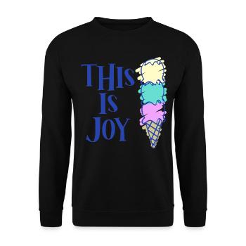 Icecream Ice Cream Cup - Unisex Pullover - Schwarz - Vorne - Alina (178cm) & Michal (187cm)