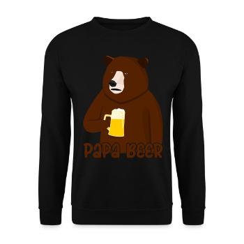 Bear with Beer Brewing Home Brewery - Sweat-shirt Unisexe - noir - Devant - Alina (178cm) & Michal (187cm)