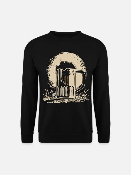 Beer Brewing Moon Home Brewery - Unisex Sweatshirt - black