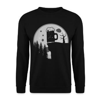 Brasserie de bière à domicile Moon Brewery - Sweat-shirt Unisexe - noir - Devant - Alina (178cm) & Michal (187cm)