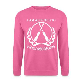 Bois de chauffage Bois de bûcheron - Sweat-shirt Unisexe - rose - Devant