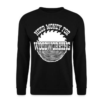 Bois de chauffage Bûcheron Bois Travail du bois - Sweat-shirt Unisexe - noir - Devant - Alina (178cm) & Michal (187cm)