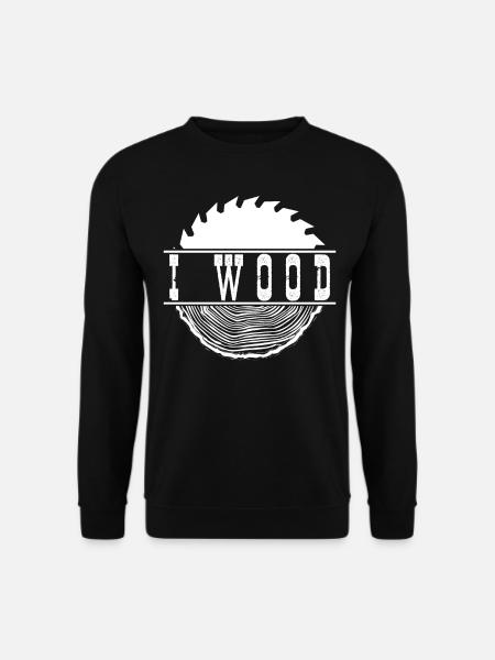 Wood Saw Furniture Workshop Woodworking - Unisex Pullover - Schwarz