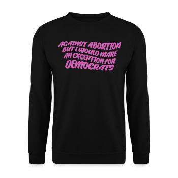Republican Conservative Patriotism - Unisex Sweatshirt - black - Front - Alina (178cm) & Michal (187cm)