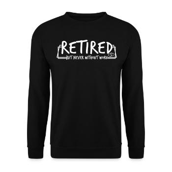 Retirement Pension - Unisex Pullover - Schwarz - Vorne - Alina (178cm) & Michal (187cm)