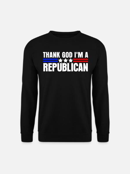 Republican Republicans Conservative Vote - Unisex Pullover - Schwarz