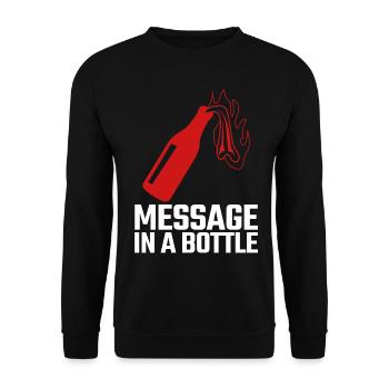 Punk Tolerance Antifascism Respect - Unisex Sweatshirt - black - Front - Alina (178cm) & Michal (187cm)