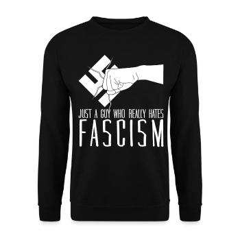 Tolérance Antifascisme Respect - Sweat-shirt Unisexe - noir - Devant - Alina (178cm) & Michal (187cm)