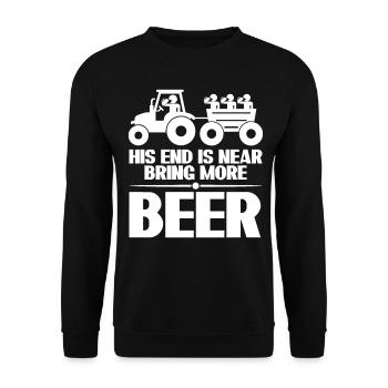 Best Man Groomsmen Bride Beer Groom - Unisex Pullover - Schwarz - Vorne - Alina (178cm) & Michal (187cm)