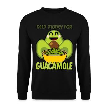 Avocado Guacamole Mexico Tortilla Chips - Unisex Pullover - Schwarz - Vorne - Alina (178cm) & Michal (187cm)