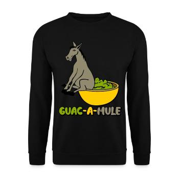 Mule Guacamole Tortilla Chips Avocado - Unisex Pullover - Schwarz - Vorne - Alina (178cm) & Michal (187cm)