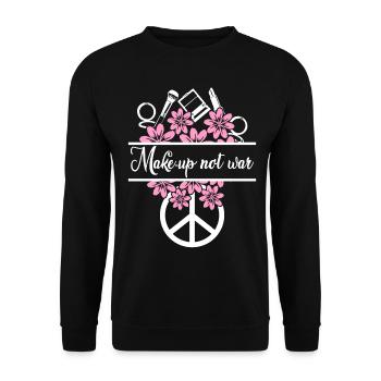 Face Mask Skin Care Sunscreen Serum - Unisex Sweatshirt - black - Front - Alina (178cm) & Michal (187cm)