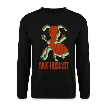 Ant Farm Formicarium Ants - Unisex Pullover - Schwarz - Vorne - Alina (178cm) & Michal (187cm)