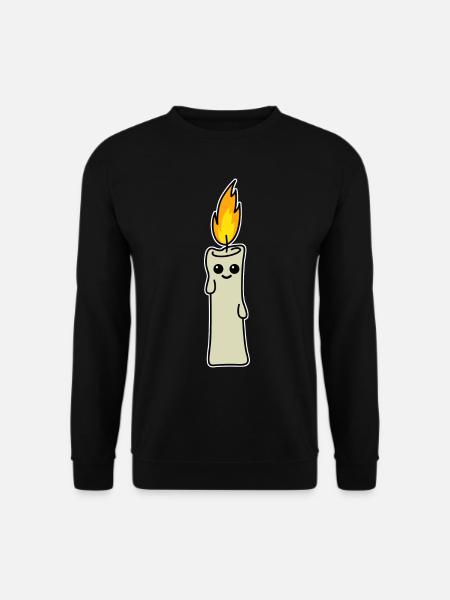 Candle Candle Candles Paraffin Wax - Unisex Sweatshirt - black