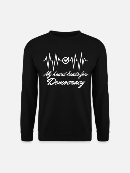 Democracy Democrat Democratic Elections - Unisex Sweatshirt - black