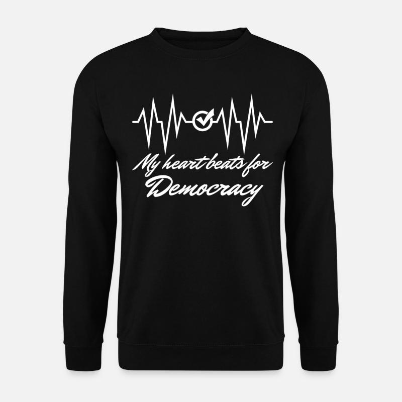 Democracy Democrat Democratic Elections - Unisex Sweatshirt - black