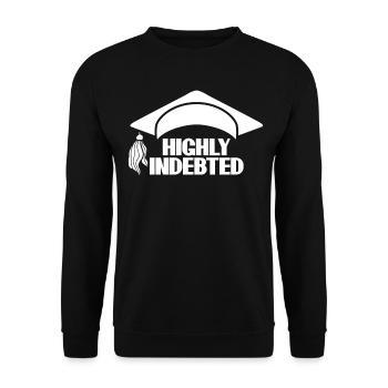 Tuition Fee Semester Fee Students - Unisex Sweatshirt - black - Front - Alina (178cm) & Michal (187cm)