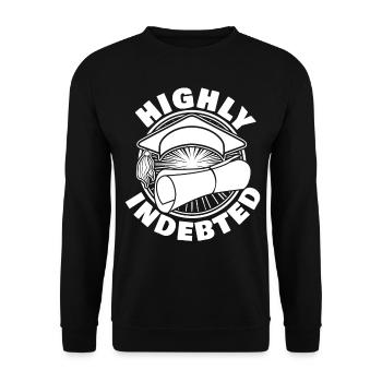 Semester Fee Student Tuition Fee - Unisex Sweatshirt - black - Front - Alina (178cm) & Michal (187cm)