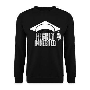 Semester Fee Students Tuition Fee - Unisex Sweatshirt - black - Front - Alina (178cm) & Michal (187cm)