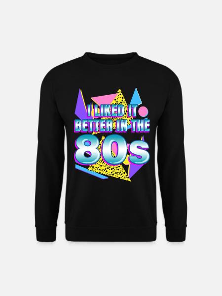 Rétro 1980 80s - Sweat-shirt Unisexe - noir