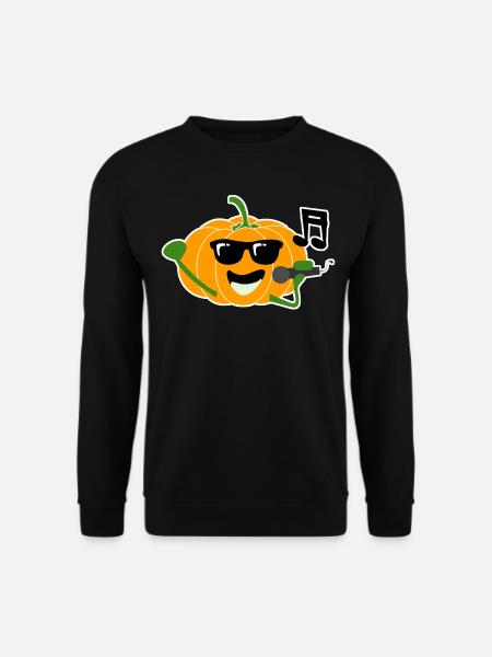 Singing Pumpkin Music Pumpkins - Unisex Sweatshirt - black