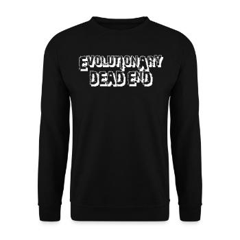 Darwin Darwinism Misanthrope - Unisex Pullover - Schwarz - Vorne - Alina (178cm) & Michal (187cm)