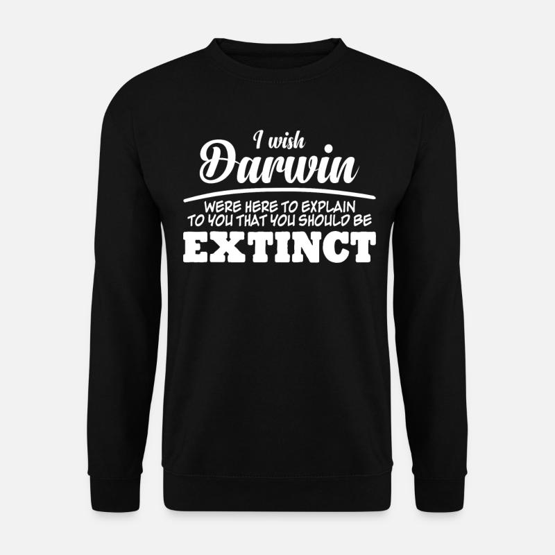 Darwin Award Darwinism Misanthrope - Unisex Sweatshirt - black