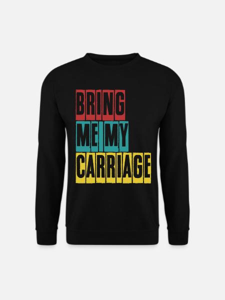 Horse Carriage Coachman Coachmen - Unisex Pullover - Schwarz