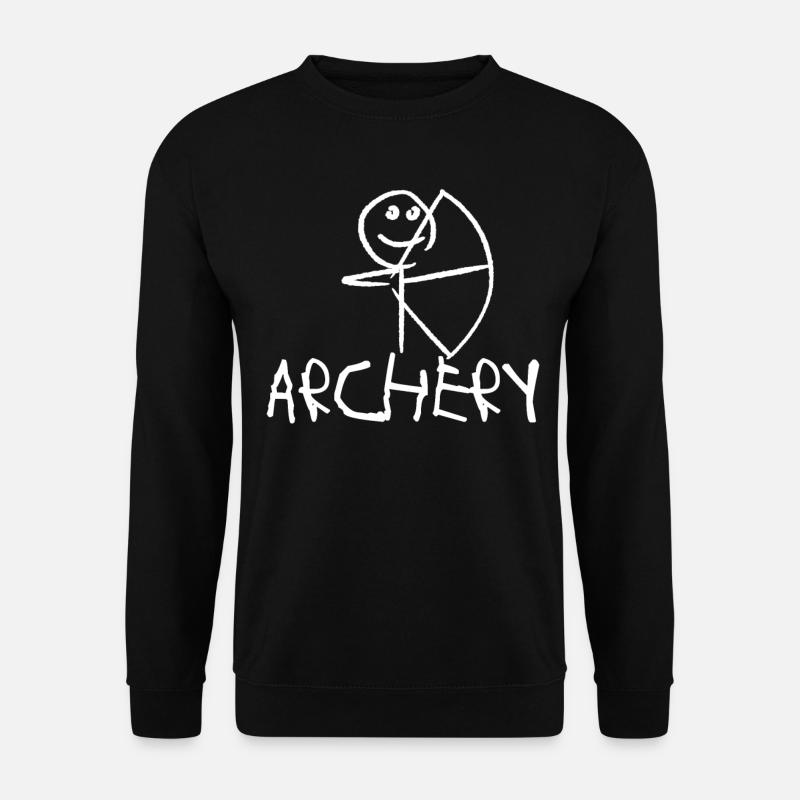 Compound Bow Archery Long Bow - Unisex Sweatshirt - black
