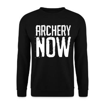 Arc à poulies Arc recurve de tir à l’arc - Sweat-shirt Unisexe - noir - Devant - Alina (178cm) & Michal (187cm)