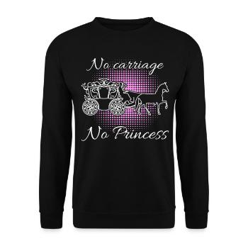 Coachman Horses Coachmen Horse Carriage - Unisex Sweatshirt - black - Front - Alina (178cm) & Michal (187cm)