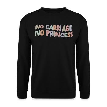 Horses Coachmen Horse Carriage Coachman - Unisex Sweatshirt - black - Front - Alina (178cm) & Michal (187cm)