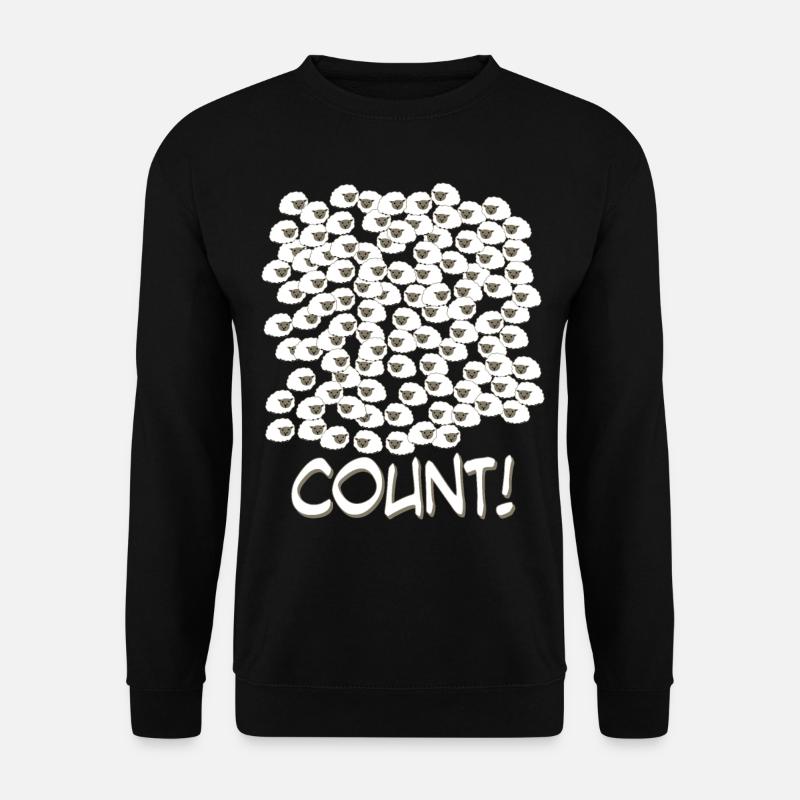 Sheep Counting - Unisex Sweatshirt - black