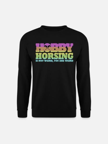 Hobby Horsing with Hobby Horse - Unisex Pullover - Schwarz