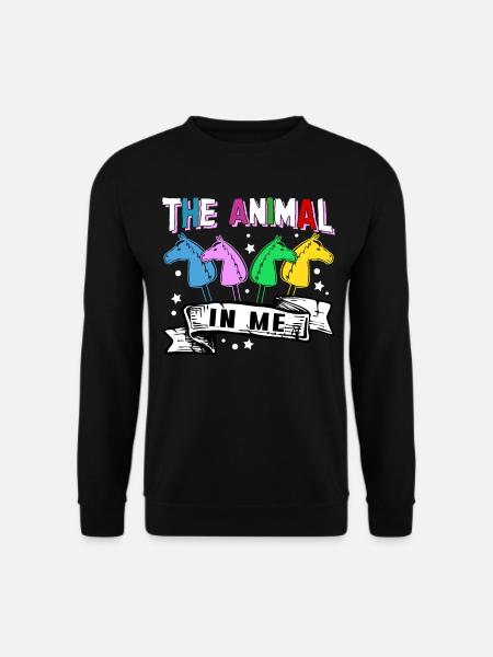 Hobby Horsing Riding Hobby Horse - Unisex Pullover - Schwarz