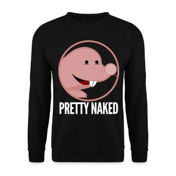 Pretty Naked Mole Rat - Unisex Pullover - Schwarz - Vorne - Alina (178cm) & Michal (187cm)