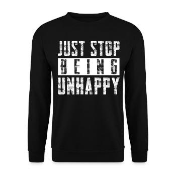 Sarcasm Misanthrope Sarcasm - Unisex Pullover - Schwarz - Vorne - Alina (178cm) & Michal (187cm)