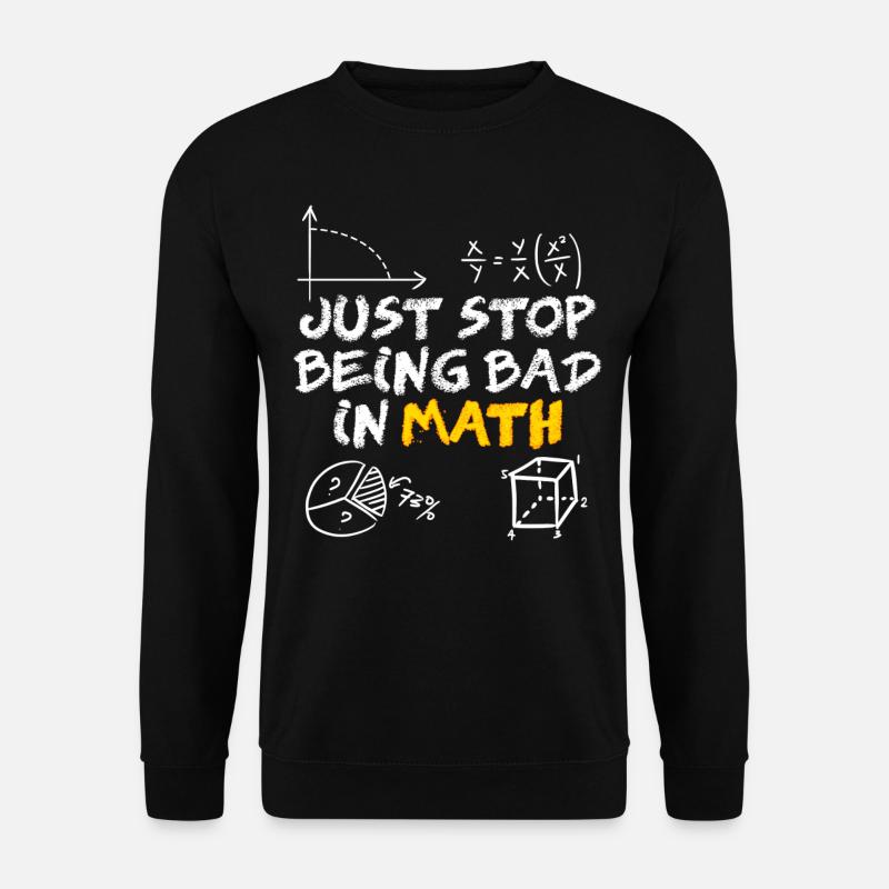 Maths Mathematics Physics Teacher Math - Unisex Pullover - Schwarz