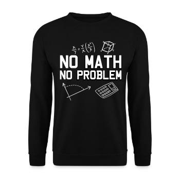 Maths Mathematics Physics Math Teacher - Unisex Pullover - Schwarz - Vorne - Alina (178cm) & Michal (187cm)