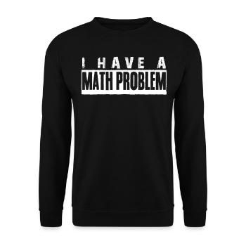 Physics Teacher Math Maths Mathematics - Unisex Pullover - Schwarz - Vorne - Alina (178cm) & Michal (187cm)