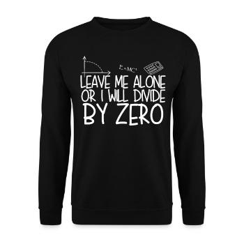 Math Maths Teacher Mathematics - Unisex Pullover - Schwarz - Vorne - Alina (178cm) & Michal (187cm)