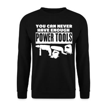 Best Power Tools Electric Tools - Unisex Sweatshirt - black - Front - Alina (178cm) & Michal (187cm)