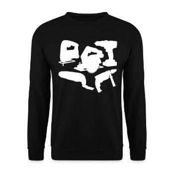 Power Tools Electric Tools Tool - Unisex Sweatshirt - black - Front - Alina (178cm) & Michal (187cm)