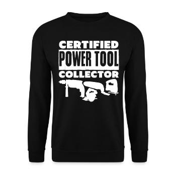 Tool Guy Craftsman Power Tools - Unisex Sweatshirt - black - Front - Alina (178cm) & Michal (187cm)