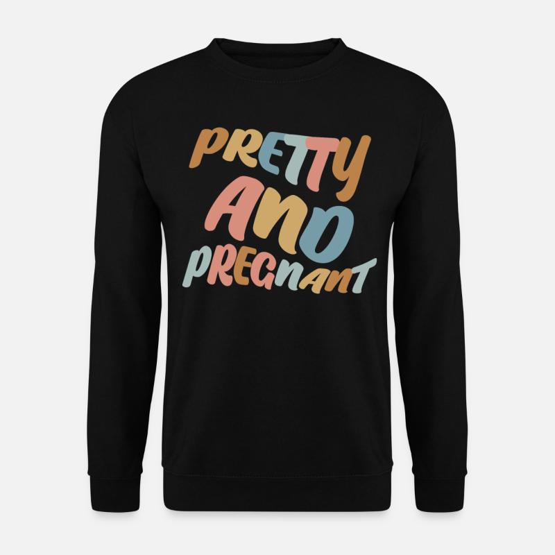 Grossesse Rétro Bébé Mère Enceinte - Sweat-shirt Unisexe - noir