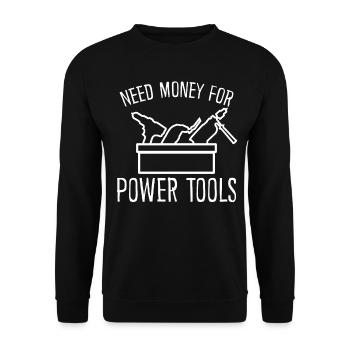 Power Tools Best Electric Tools - Unisex Sweatshirt - black - Front - Alina (178cm) & Michal (187cm)